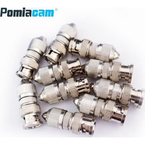 100pcs/lot wholesale BNC Male LOTUS Flower to Cable Connector Coaxial Adapter Coupler for CCTV Camera free shipping