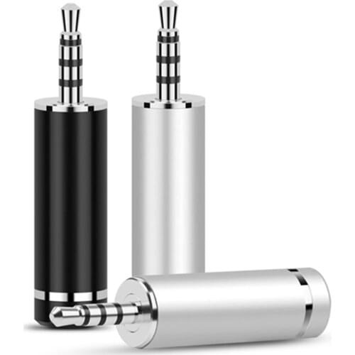 2.5mm Earphone Plug 4 Pole Rhodium Plated Copper Balance Audio Jack Headphone Wire Connector For AK240 AK320 120 380 DIY Headset