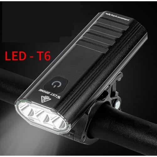 3000LM Bike Light USB Rechargeable T6 Front and Rear Waterproof Flashlight Rainproof Bicycle Accessories Cycling Bikes
