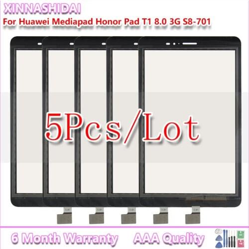 5pcs/lot New For Huawei Mediapad Honor Pad T1 8.0 3G S8-701 LCD Display S8-701W Touch Screen Matrix Digitizer Assembly