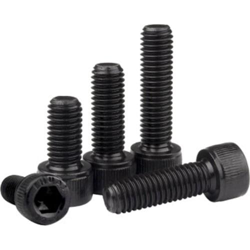 5pcs M7 Allen screw socket head cap screws hexagon cup heads knurled bolt stigma bolts 1mm pitch black