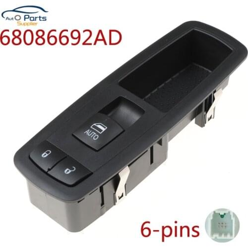 68086692AD 6-pins Window Regulator Switch Right Front For JEEP Grand Cherokee IV 3.6 68086692AE 68086692AF 68086692AC