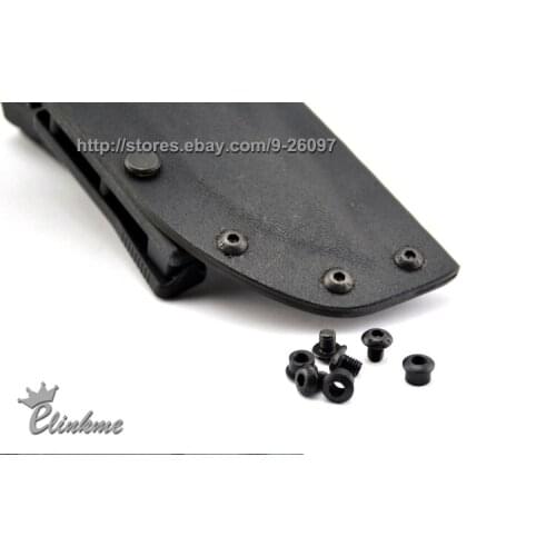 8pcs /bag. 3.7mm Chicago Antirust screws used for 2.0mm(0.08") Kydex Thermoplastic plank screw of knife scabbard Holster