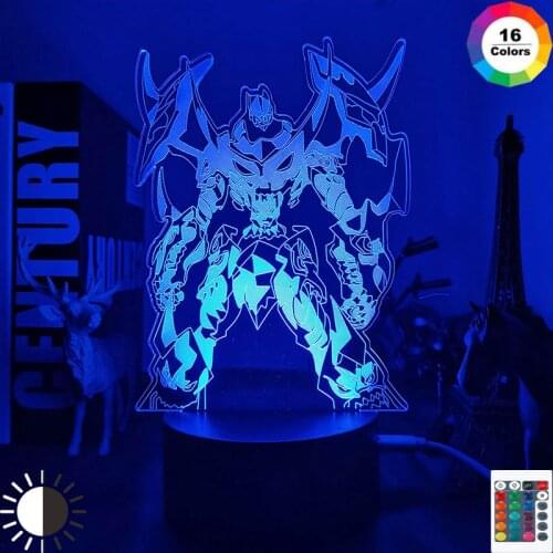 Anime Gurren Lagann Robot Led Night Light for Bedroom Decor Birthday Gift Night Lamp Tengen Toppa Light Gurren Lagann Gadget