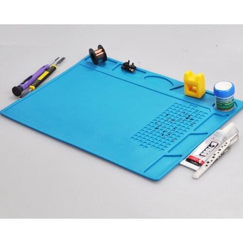 ESD Mat Magnetic Repair Silicone Heat Insulation Work Mat Mobile Phone Computer DIY Welding Tool Soldering Repair Tool