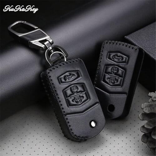 Car Key Case Cover Protective Key Shell Skin Bag For Mazda 3 6 CX5 CX7 323 626 Familia CX-3 CX-5 Demio Keyrings Keychain