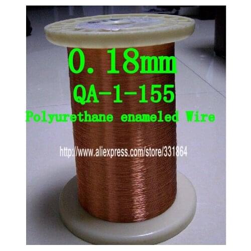 Free shipping 100m / pcsQA-1-155 Magnet Wire 0.18mm Enameled Copper wire Magnetic Coil Winding