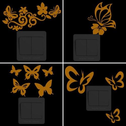 Butterfly Decoration Glow in the Dark Stickers Wall Stickers for Kids Rooms Boys Girls Bedroom Car Decortive Butterflies Sticker