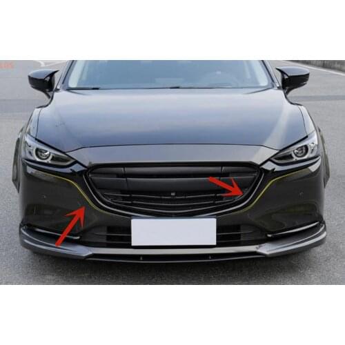 For Mazda 6 ATENZA 2017-2020High-quality ABS Chrome front grille decorative strip anti-scratch protection car accessories