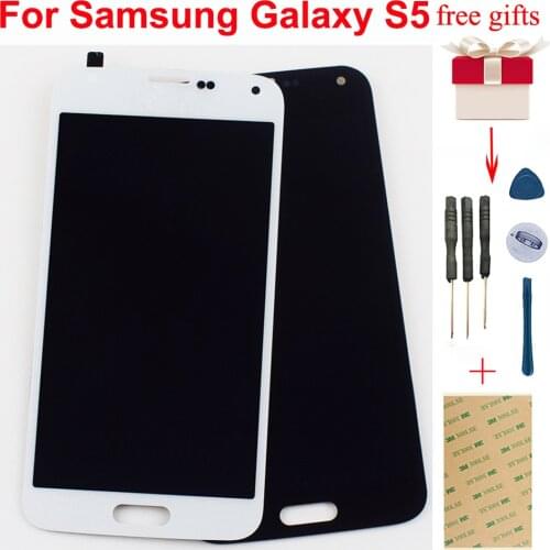 For Samsung Galaxy S5 i9600 G900 SM- G900F G900M G900A G900P G900T Touch Screen Digitizer + LCD Display Monitor Assembly
