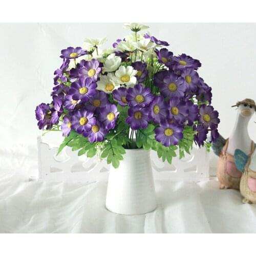 Fake silk flower daisy flower artificial bouquet DIY wall hanging flower arrangement home decoration flower party supplies