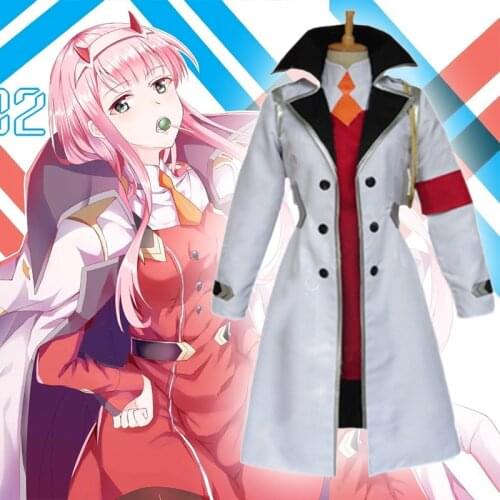 Anime Comic DARLING in the FRANXX Cosplay Costumes Zero Two 02 CODE 002 Cosplay Costume Uniforms Clothes Suits Sailor Dresses