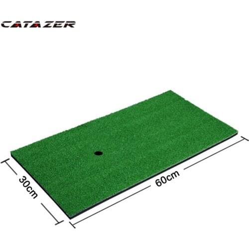 Indoor 60x30cm Backyard EVA Golf Mat Residential Hitting Mini Golf Swing Trainer Pad Practice Rubber Tee Holder Grass Outdoor