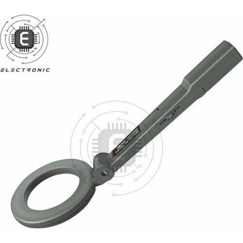 Metal Detector Portable Electronic Metal Detecting Device Airport Security Metal Detectors180°Foldable Head Without 6F22 Battery