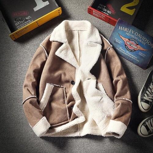 2020 New Winter Jacket Men Warm Thick Casual Mens Windproof Lambswool Parkas Jackets Loose Velvet Coat Male Outerwear Clothing