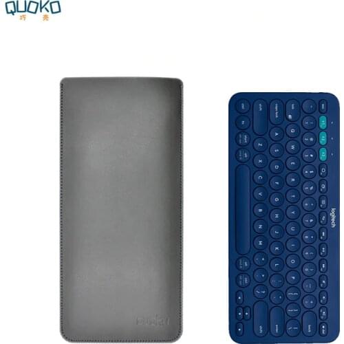 Arrival selling ultra-thin super slim sleeve pouch cover,microfiber leather Keyboard sleeve case for Logitech K380 Keyboard