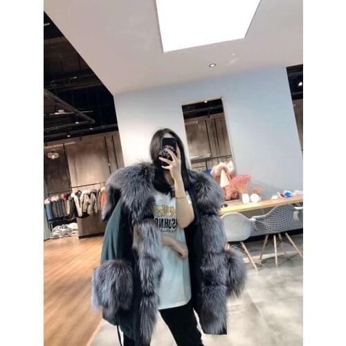 OFTBUY White Fur Coats
