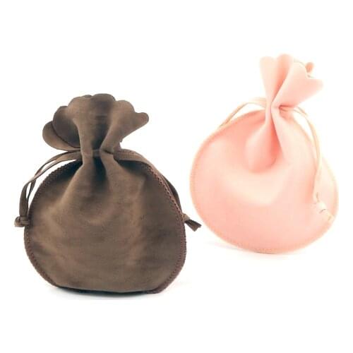 Wholesale 50Pcs/Lot Gourd Velvet Bag Pouches 10x13cm Charms Bracelet Jewelry Packaging Bags Wedding Party Drawstring Gift Bag