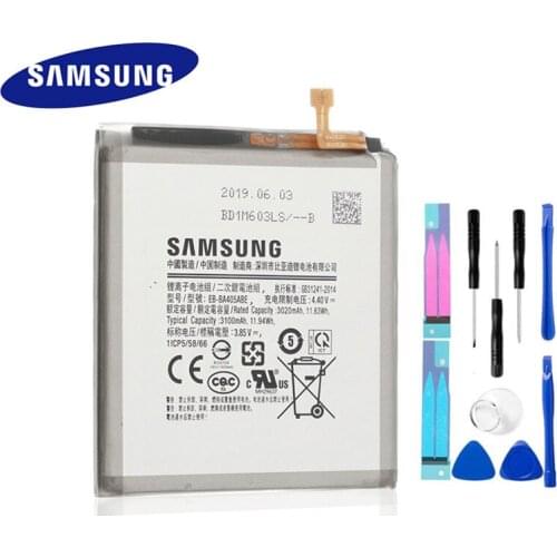 SAMSUNG Orginal EB-BA405ABE EB-BA405ABU 3100mAh battery For SAMSUNG Galaxy A40 2019 SM-A405FM/DS A405FN/DS GH82-19582A+Tools