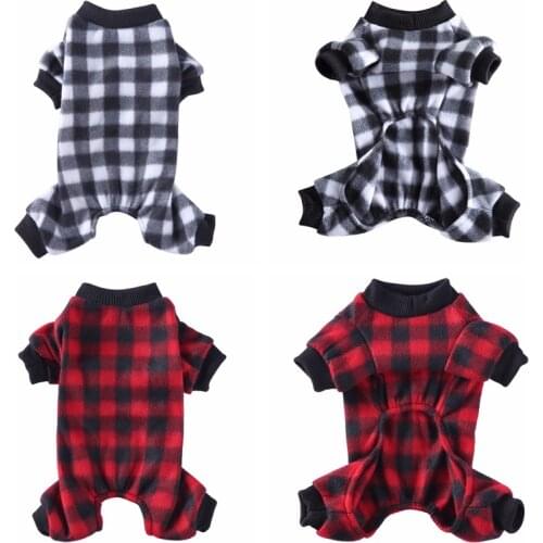 Dogs Pajamas For Pet Dogs Cat Clothes Small Puppy Jumpsuit Winter S-XL Soft Fleece Chihuahua Pomeranian Warm Dogs Clothing