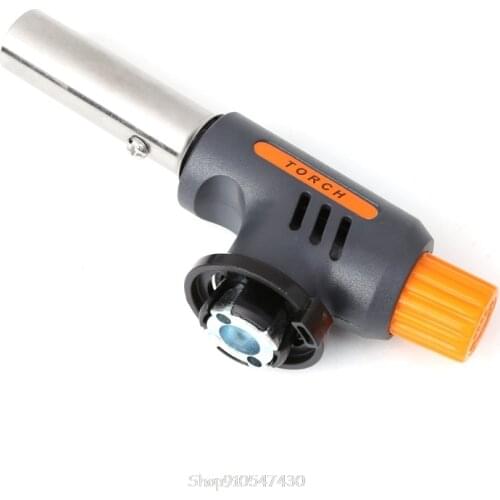 Portable Camping Welding Gas Torch Flame Flamethrower Butane Burner Wind Proof N12 20 Dropship