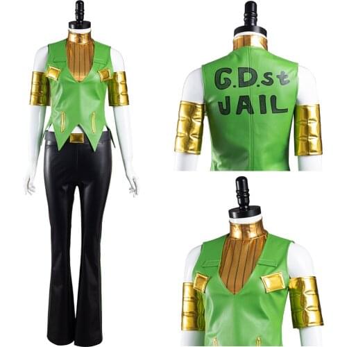 JoJo‘s Bizarre Adventure Ermes Costello Cosplay Costume Outfits Halloween Carnival Suit