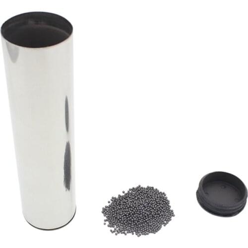 Professional Stainless Steel Cylinder Sand Shaker Rhythm Musical Instruments Metal Hand Percussion