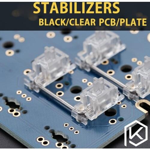 Transparent/Black PCB/Plate Stabilizer for Custom Mechanical Keyboard gh60 xd64 xd60 xd84 eepw84 tada68 zz96 6.25x 2x 7x