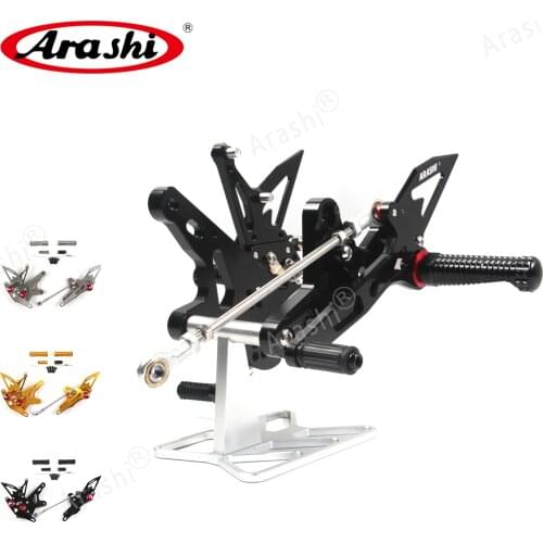 Arashi NINJA 400 Adjustable Footrest Rearset For KAWASAKI Ninja 400 2018 2019 Rider CNC Motorcycle Accessories Pedal 18