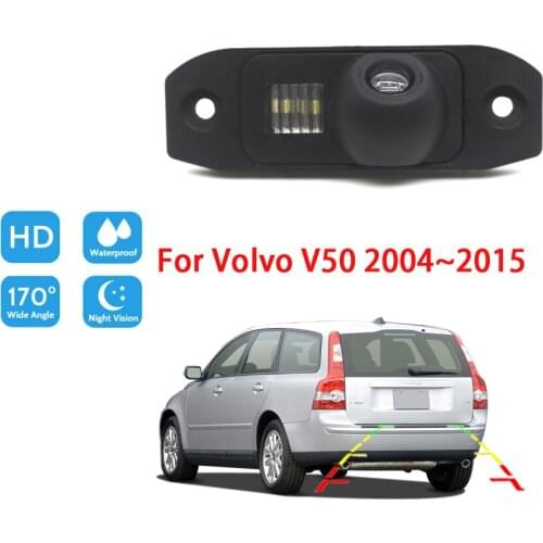 Backup Rear view Camera For Volvo V50 2004 ~ 2015 CCD Full HD Night Vision Rear Reverse Camera Waterproof high quality RCA