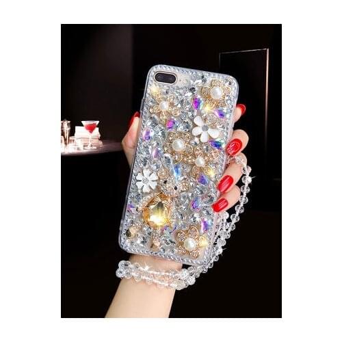 Luxury Bling Lovely Bear Rhinestones Diamonds Soft Case Cover For Samsung Galaxy A3 A5 A7 2017 A9 A8 A6 PLUS A50 A70 A80 Coque