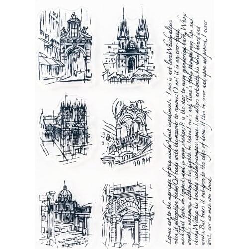 Building Letters Clear Rubber Stamps Silicone for DIY Scrapbooking Card Making Photo Album Crafts Decoration New Stamps