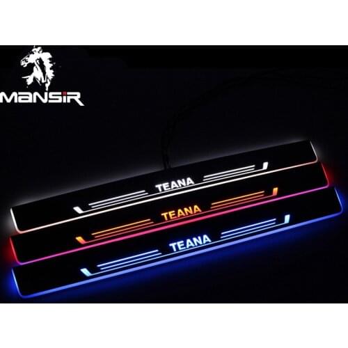 LED Door Sill Lights For Nissan Teana 2015 2016 2017 2018 Plate Guard Pathway Welcome Car Scuff Led Light Pedal Light