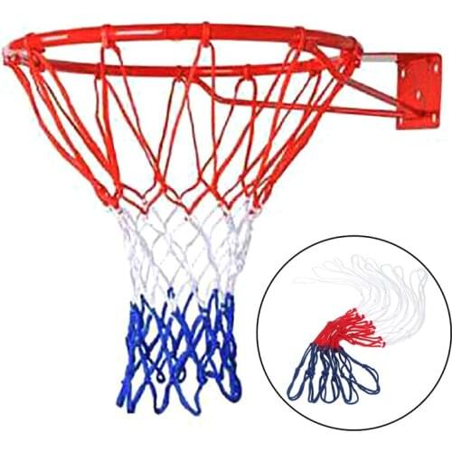 Durable Nylon Thick Thread Three Color Universal Basketball Net Mesh Replacement 48cm