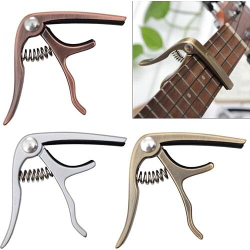 Universal Zinc Alloy Ukulele Capo with High Grade Steel Spring and Perfect Silicon Cushion