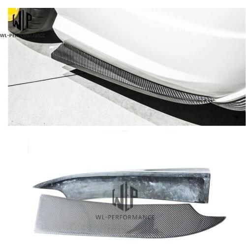 W204 Rear C63 Sports High Quality Carbon Fiber Auto Rear Bumper Aprons Side Splitter For Mercedes-Benz W204 C63 Sports Style
