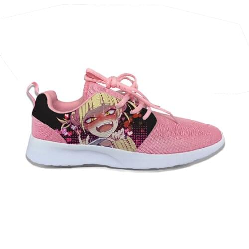 Anime Manga Boku No My Hero Academia Himiko Toga Sport Running Shoes Lightweight Breathable 3D Print Female women Mesh Sneakers