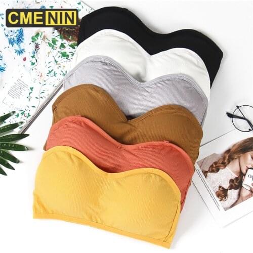 CMENIN Small Bras For Women Top Lace Sexy Bra Women Underwear Tops Lace Push Up Lingerie Cotton Strapless Bras B0141