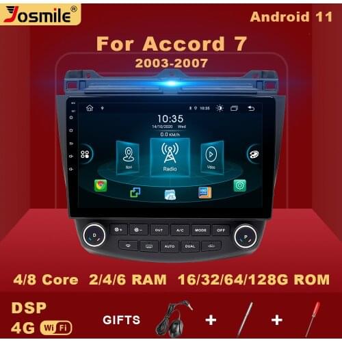 2 din Android 11 Car Multimedia Player For Honda Accord 7 2003-2008 Radio Navigation Stereo V1 AI Voice Control Auto CarPaly 4G