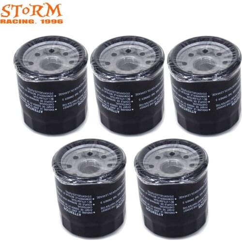 5PCS Oil Filter Cleaner For DL1000 GSXR1000 GSXS SV TL 1000 GSXR1100 GSX 1100 1300 1400 GSX GSF 1200 1250 GSXR1300 VLR VZR 1800