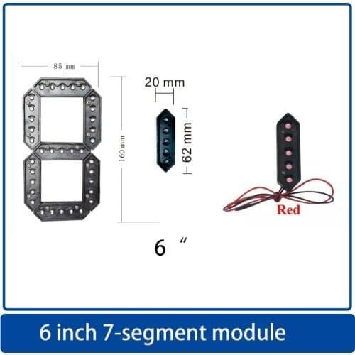 6 Inches7 Segments LED Number Module,LED oil / gas price, time / temperature,with Red/Yellow/Green/Blue Color