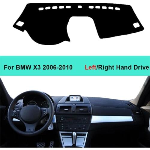 2 Layers Car Dashboard Cover Carpet Cape For BMW X3 2006 2007 2008 2009 2010 LHD RHD Rug Dashmat Sun Shade Pad Anti-UV
