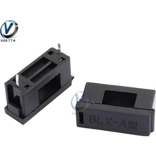 10Pcs/pack 5*20mm Mount BLX-A Type Fuse Holder 15A 125V Fuse Holder With Cover Chassis/Panel Mount Solder Fuse Holder