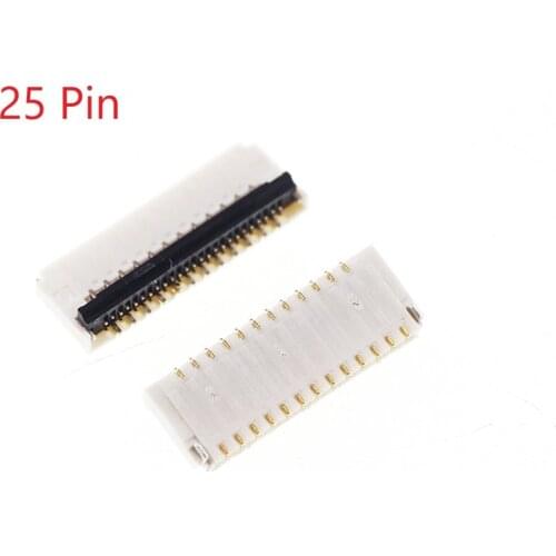 10 pcs FPC connector 25 Pin 0.3 mm pitch 0.9 mm height back flip type dual sided Top and Bottom Right Angle SMT FH35C-25S-0.3SH