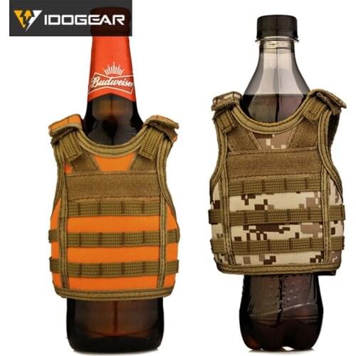 IDOGEAR Tactical Premium Beer Military Molle Mini Miniature Hunting Vests Beverage Cooler Adjustable Shoulder Straps 3304