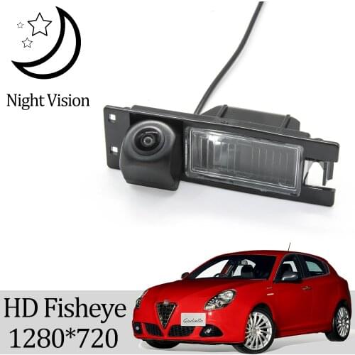 Owtosin HD 1280*720 Fisheye Rear View Camera For Alfa Romeo Giulietta 940 2010-2018/Alfa Romeo GT 2003-2018 Parking Accessories