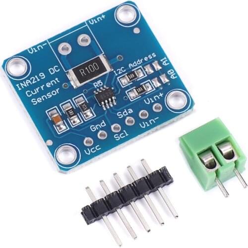 MCU-219 INA219 I2C interfaces Zero-Drift bi-directional current / power monitoring sensor module