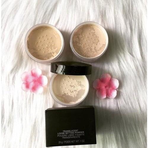 New Loose Setting Powder Foundation Fix Makeup Powder Min Pore Brighten Concealer Translucent Loose Setting Powder - Glow