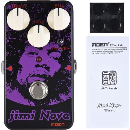 New Arrival MOEN AM-VB Jimi Nova Chorus/ Vibration Guitar Effect Pedal True Bypass Full Metal Shell