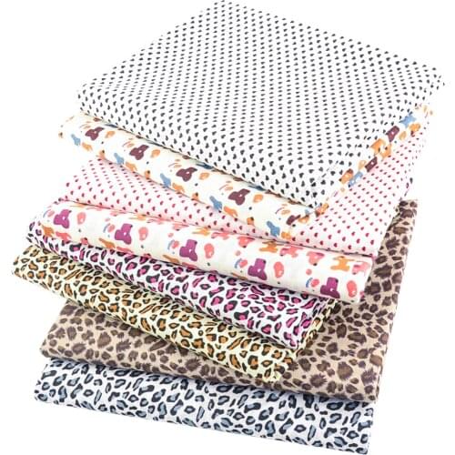 Booksew 50*150cm Little Love Printed Plain Cotton Cloth Fabrics For Sewing DIY Dolls Patchwork Crafts Needlework by the Meters